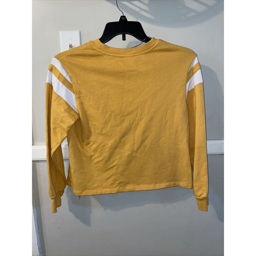 WALT DISNEY WORLD MICKEY MOUSE YELLOW CROPPED‎ SWEATSHIRT Size Small - Picture 4 of 4